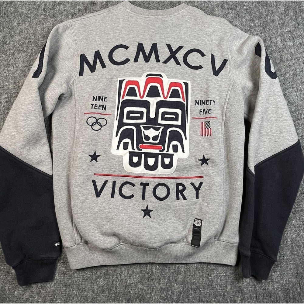 Vintage 10‎ Deep VictorySweater Small Multi 995 Embroidered Sweatshirt USA XXX